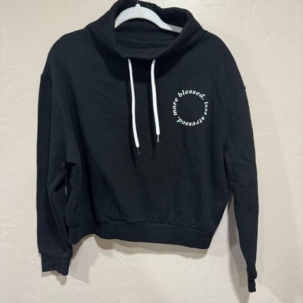 Nwts Reflex Life Is Out There  Sweatshirt Size Extra Small Black Womens More Ble
